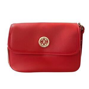 CXL by Christian Lacroix Karen Caviar Shoulder Bag – Red